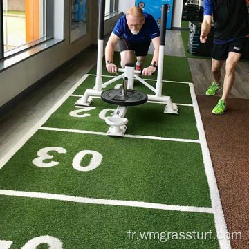 Gazon artificiel d&#39;herbe verte pour le plancher de remise en forme de gymnase